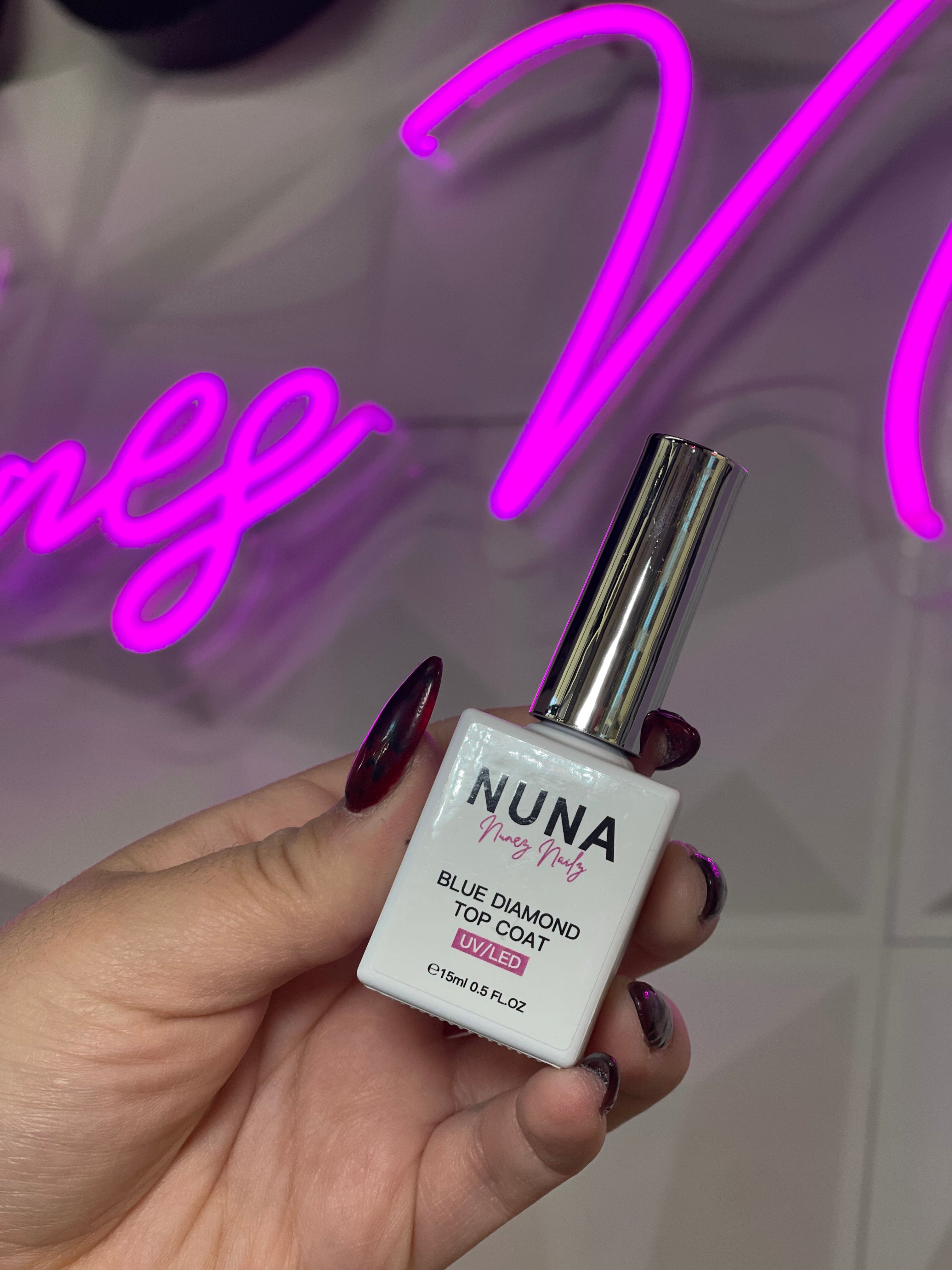 Blue diamond top coat