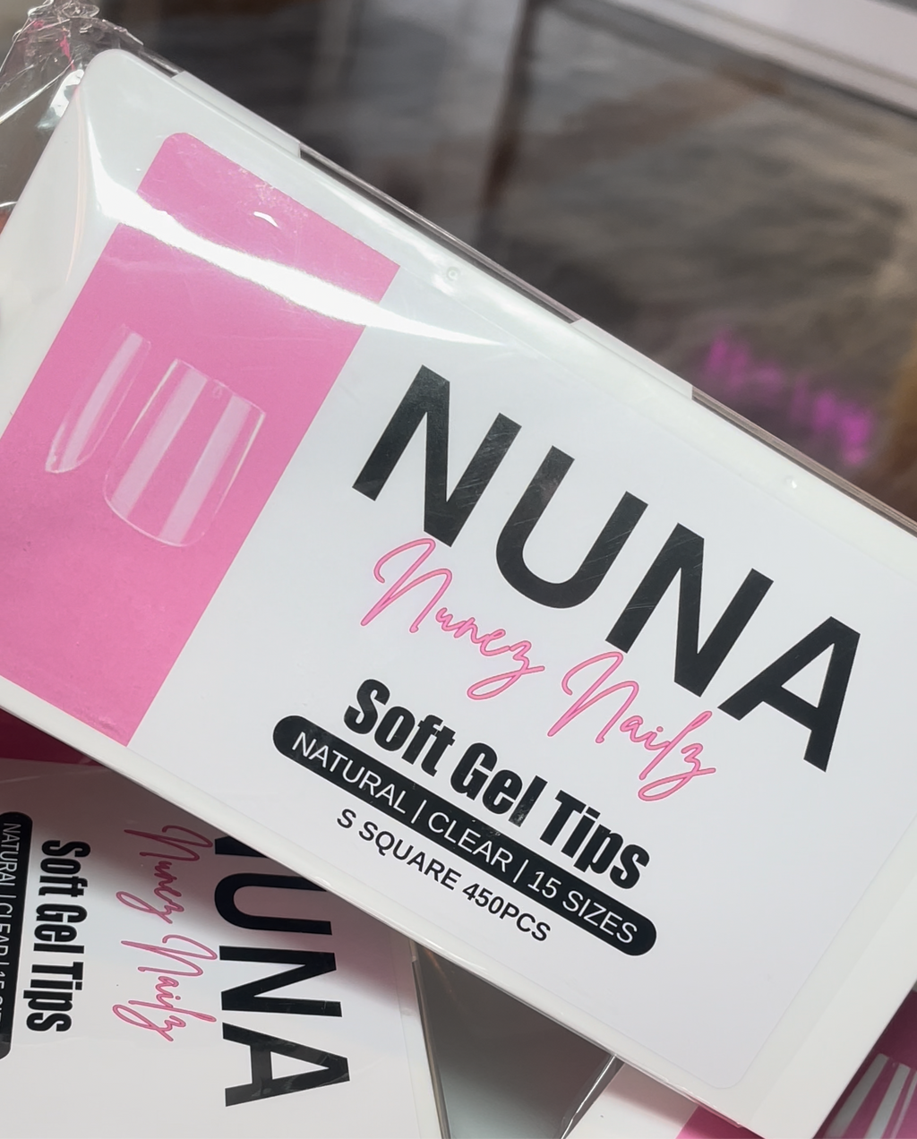NUNA soft gel short square tips