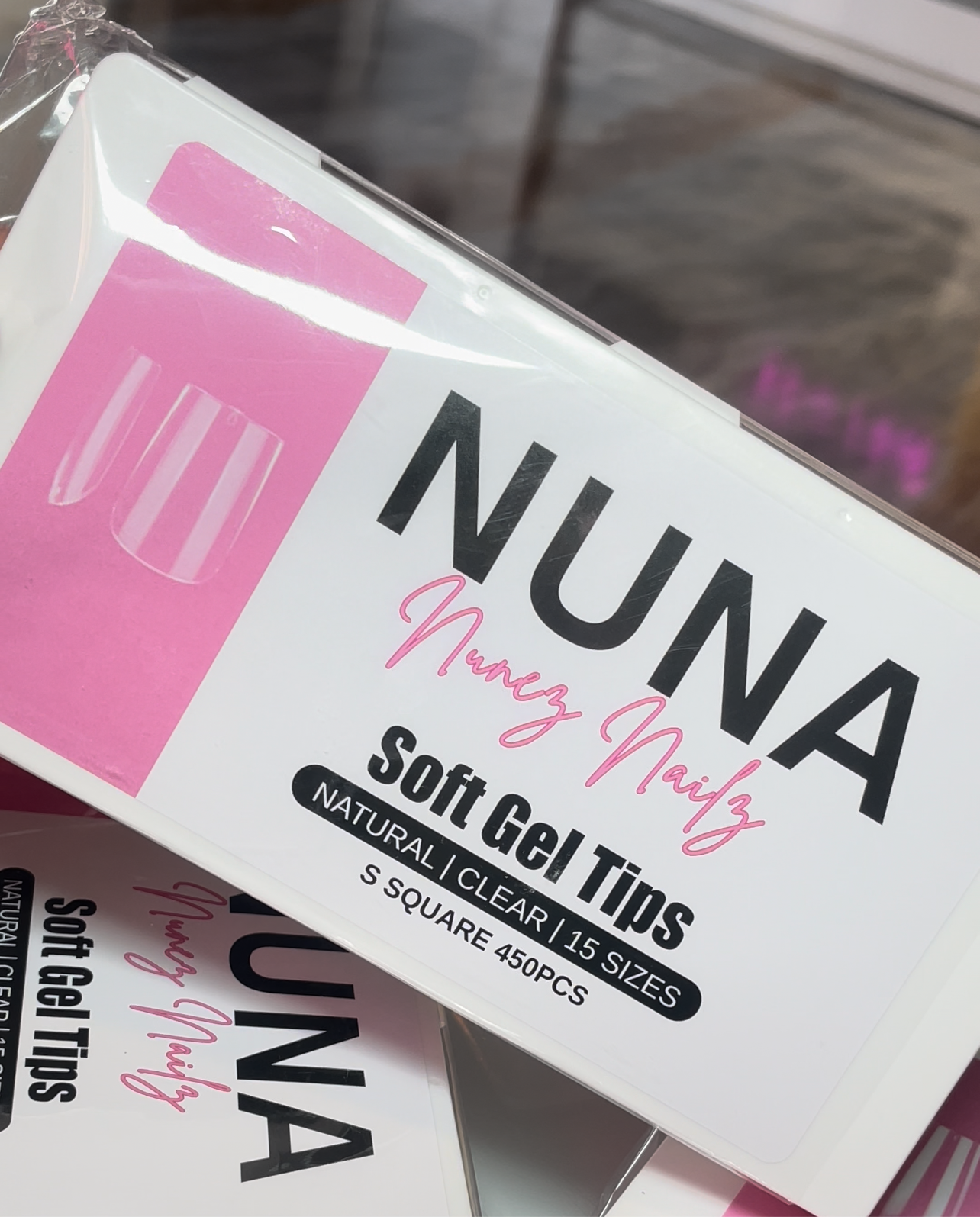 NUNA soft gel short square tips